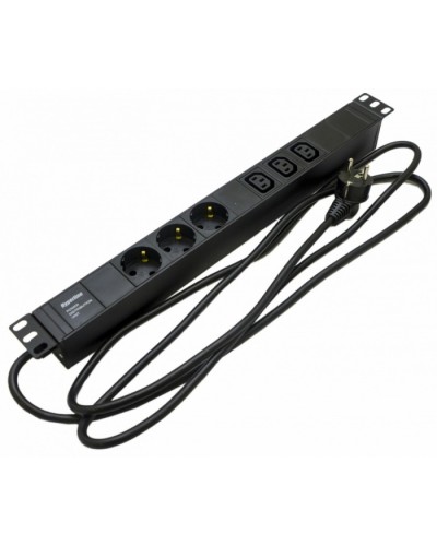 Блок розеток Hyperline SHE19-3SH-3IEC-2.5EU в Новом Уренгое Блоки розеток Pintop.ru